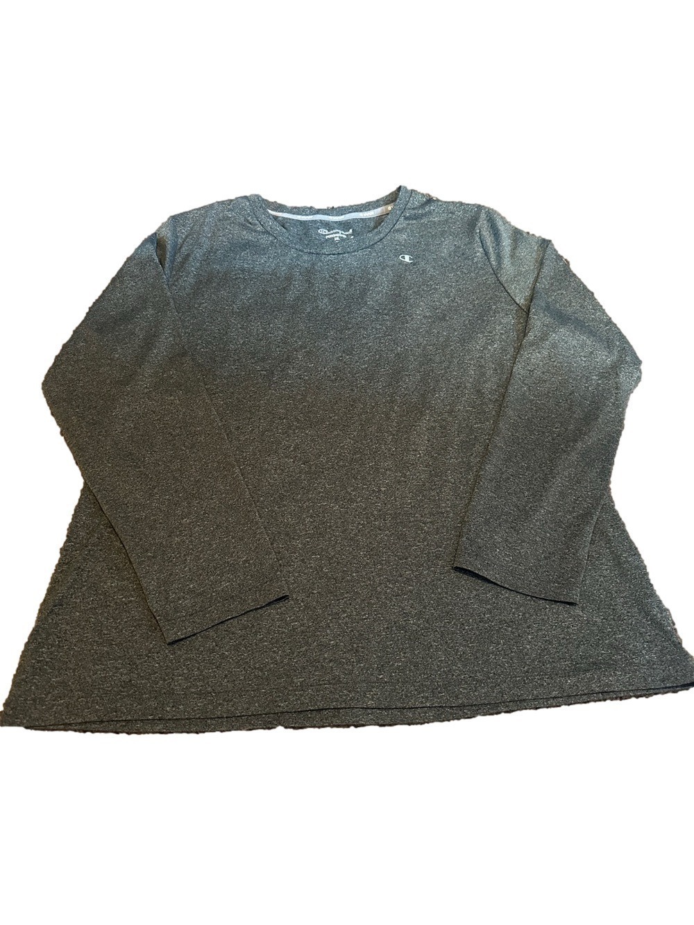 Champion Heathered Grey Long Sleeve Crew